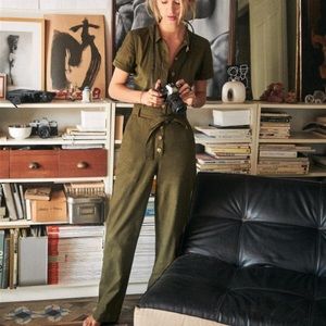 Sézane Margaux jumpsuit in Khaki